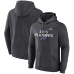 Buffalo Bills Heather Charcoal 2023 Playoffs Fleece Pullover Hoodie