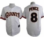 Giants #8 Hunter Pence White 1989 Turn Back The Clock Stitched Jersey