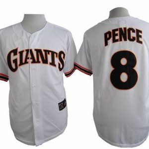 Giants #8 Hunter Pence White 1989 Turn Back The Clock Stitched Jersey