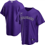 Colorado Rockies Purple Cool Base Stitched Jersey