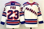 New York Rangers #23 Adam Fox White 2024-25 Away Stitched Jersey