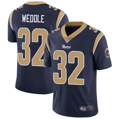 Los Angeles Rams #32 Eric Weddle Navy Blue Vapor Untouchable Limited Stitched Jersey