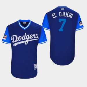 Los Angeles Dodgers Blue #7 Julio Urias "EL CULICHI" Players Weekend Stitched Jersey