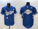 Los Angeles Dodgers Team Big Logo Royal 2025 Tokyo Series Limited Stitched Jersey