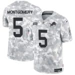 Detroit Lions #5 David Montgomery Arctic Camo 2024 F.U.S.E. Salute To Service Limited Stitched Jersey