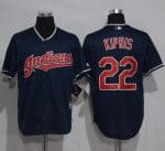 Indians #22 Jason Kipnis Navy Blue New Cool Base Stitched Jersey