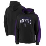 Colorado Rockies Black Game Time Arch Pullover Hoodie Pullover Hoodie