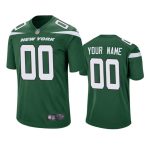 New York Jets Customized Custom Green Vapor Untouchable Limited Stitched Jersey