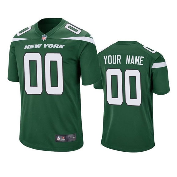 New York Jets Customized Custom Green Vapor Untouchable Limited Stitched Jersey