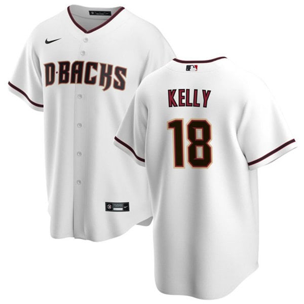 Arizona Diamondbacks #18 Carson Kelly White Cool Base Stitched Jersey