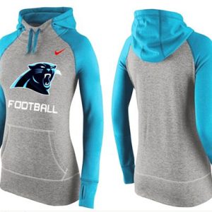 Nike Carolina Panthers Performance Hoodie Grey Light Blue_1