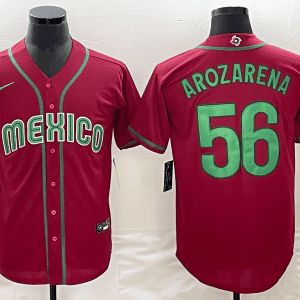 Mexico #56 Randy Arozarena 2023 Red World Classic Stitched Jersey