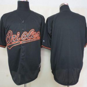 Orioles Blank Black Fashion Stitched Jersey