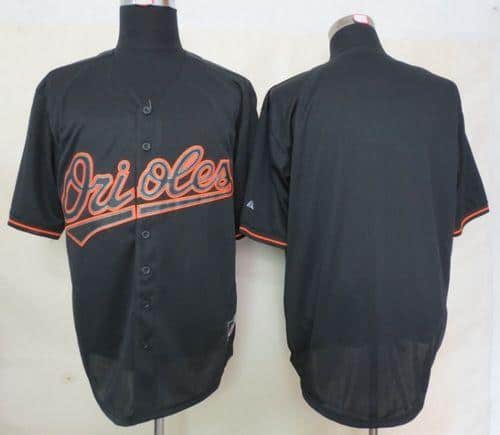 Orioles Blank Black Fashion Stitched Jersey