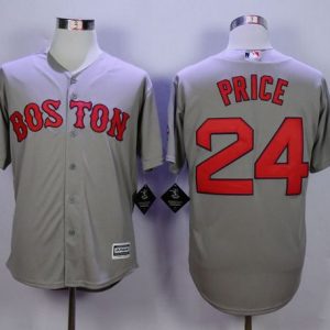 Red Sox #24 David Price Grey New Cool Base Stitched Jersey