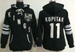 Los Angeles Kings #11 Anze Kopitar Black Old Time Heidi NHL Hoodie