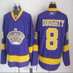 Kings #8 Drew Doughty Purple Stitched Jersey
