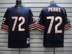 Mitchell Ness Bears #72 William Perry Blue Stitched Throwback Jersey