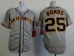 Giants #25 Barry Bonds Grey Road Cool Base Stitched Jersey