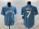 Los Angeles Dodgers #7 Blake Snell Light Blue Limited Stitched Jersey