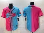 San Francisco 49ers Blank Pink Blue Limited Stitched Jersey