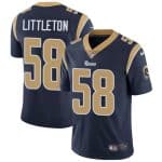 Los Angeles Rams #58 Cory Littleton Navy Vapor Untouchable Limited Stitched Jersey