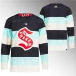 Seattle Kraken Blank Deep Sea Blue 2024 Winter Classic Primegreen Stitched Jersey