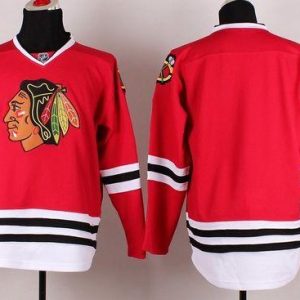 Blackhawks Stitched Blank Red Jersey