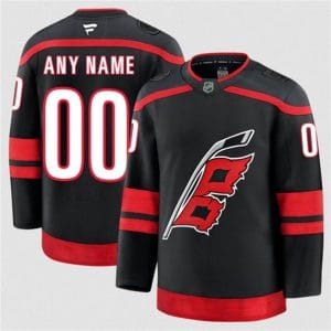 Carolina Hurricanes Custom Black 2024-25 Home Stitched Jersey