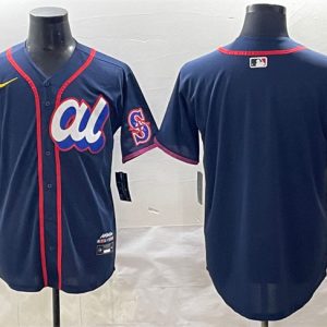 American League Seattle Mariners Blank Navy 2025 All-Star Edition Limited Stitched Jersey