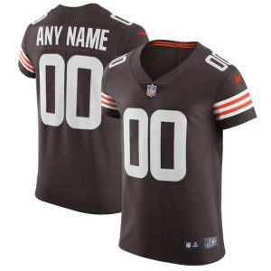 Cleveland Browns Customized Brown Vapor Stitched Football Jersey