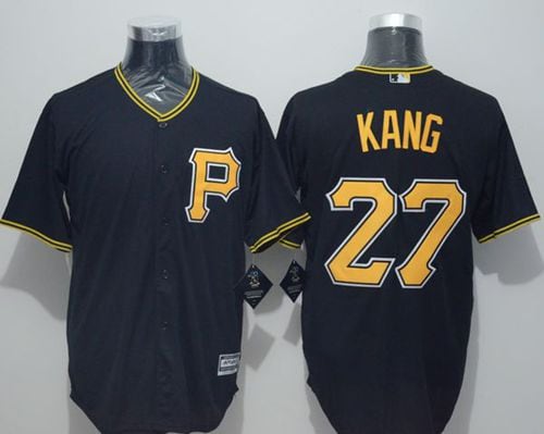 Pirates #27 Jung-Ho Kang Black New Cool Base Stitched Jersey