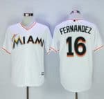 Marlins #16 Jose Fernandez White New Cool Base Stitched Jersey