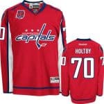 Capitals #70 Braden Holtby Red 40th Anniversary Stitched Jersey