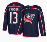 Columbus Blue Jackets #13 Cam Atkinson Navy Stitched Jersey