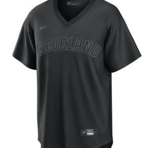 Cleveland Guardians #11 Jos¨¦ Ram¨ªrez Black Pitch Black Fashion Replica Stitched Baseball Jersey