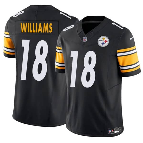 Pittsburgh Steelers #18 Mike Williams Black 2024 F.U.S.E. Vapor Untouchable Limited Stitched Jersey