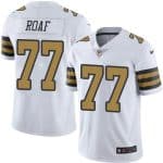 Saints #77 Willie Roaf White Stitched Limited Rush Nike Jersey