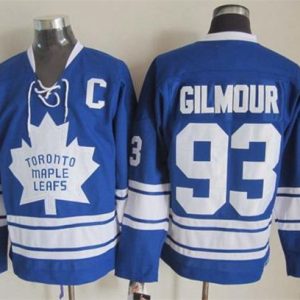Maple Leafs #93 Doug Gilmour Blue CCM Throwback Third Stitched Jersey
