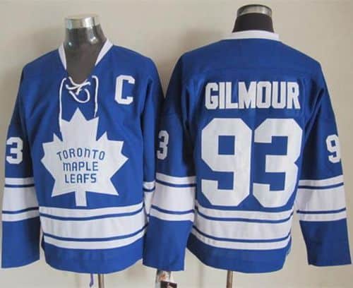 Maple Leafs #93 Doug Gilmour Blue CCM Throwback Third Stitched Jersey