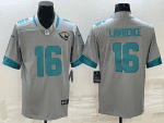 Jacksonville Jaguars #16 Trevor Lawrence Silver Stitched Jersey