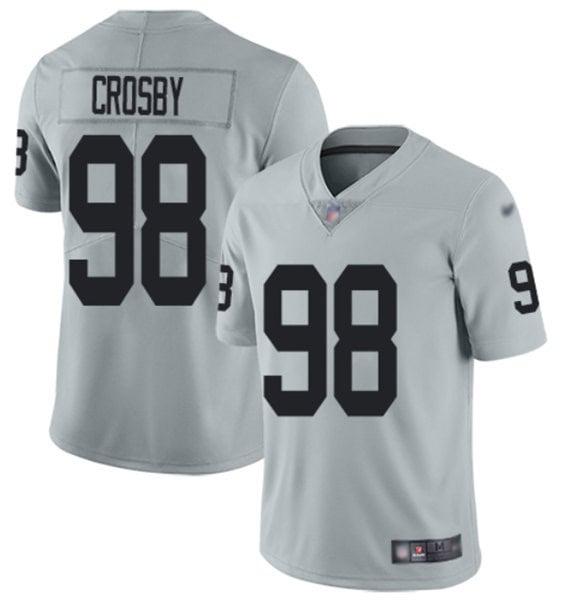 Las Vegas Raiders #98 Maxx Crosby Gray Vapor Untouchable Limited Stitched Jersey
