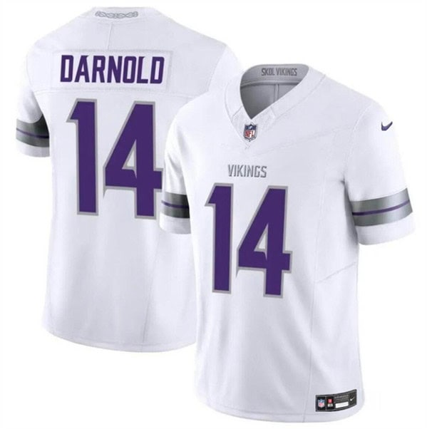 Minnesota Vikings #14 Sam Darnold White 2024 F.U.S.E. Winter Warrior Limited Stitched Jersey