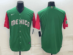 Mexico Blank 2023 Green World With Patch Classic Stitched Jersey