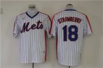 New York Mets #18 Darryl Strawberry White Stitched Jersey