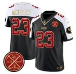 San Francisco 49ers #23 Christian McCaffrey Black Alternate F.U.S.E. Est.1946 Patch Vapor Limited Stitched Jersey