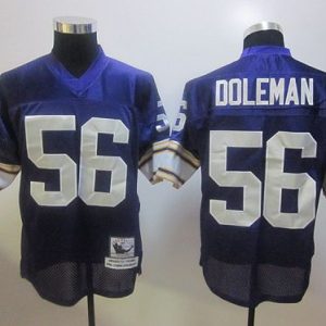 Mitchell And Ness Vikings #56 Chris Doleman Purple Stitched Throwback Jersey
