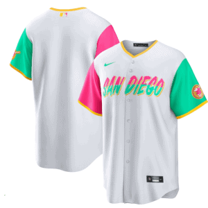 San Diego Padres Blank 2022 White City Connect Cool Base Stitched Jersey