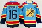 Florida Panthers #16 Aleksander Barkov Blue 2024-25 Reverse Retro With C Patch Stitched Jersey