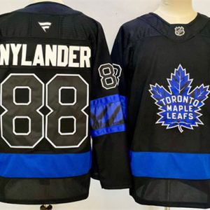 Toronto Maple Leafs #88 William Nylander Black 2024-25 Stitched Jersey